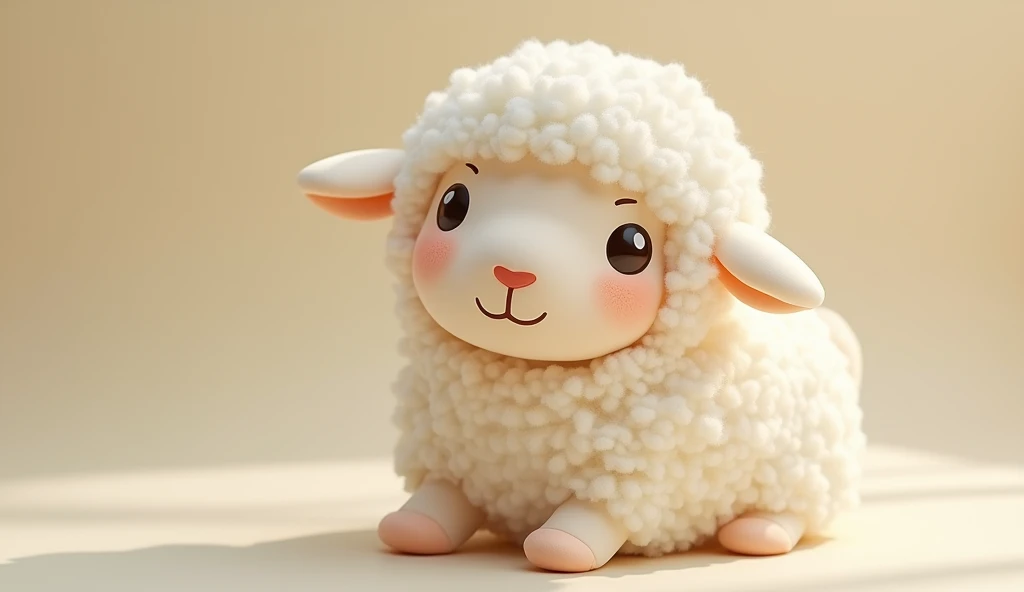 Sheep doll，Sheep dollของเล่นสุดcute，He's tiny.，Face the lens，Luxury materials，cute