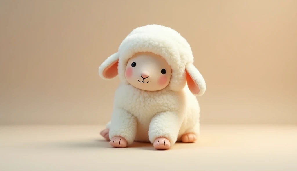 Sheep doll，Sheep dollของเล่นสุดcute，He's tiny.，Face the lens，Luxury materials，cute