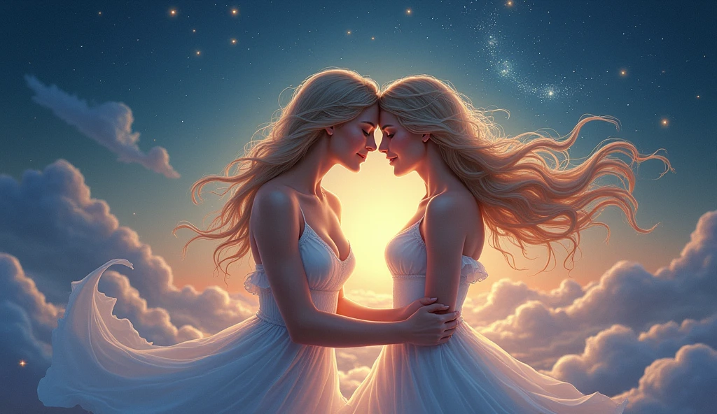 "In your eyes, I see the stars,
In your smile, the morning light.
With your music, my heart soars,
Together, we take flight."