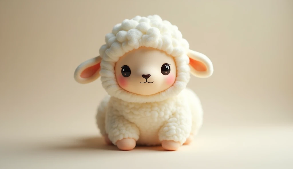 Sheep doll，Sheep dollของเล่นสุดcute，He's tiny.，Face the lens，Luxury materials，cute