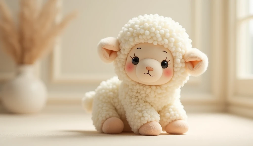 Sheep doll,Sheep dollของเล่นสุดcute,He's tiny.,Face the lens,Luxury materials,cute