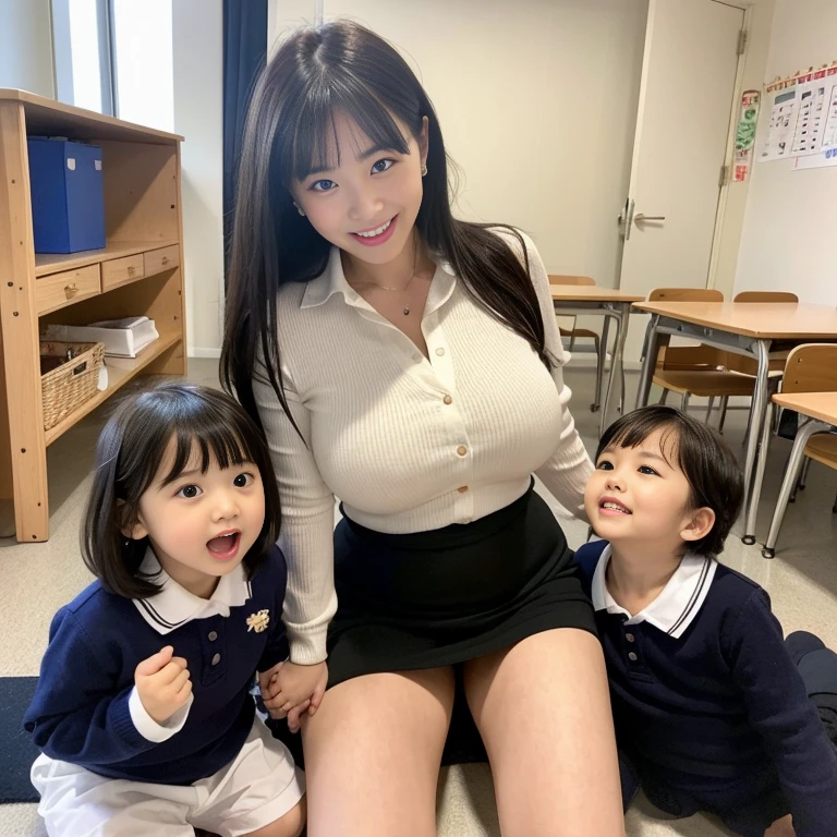 2 people, 2 peopleで, Highest quality, 8k, Japanese women photos, kindergarten teacher, Short Bobな黒髪,, ((Plump)), ((Big Breasts)),Tight clothing,Close relationship,, The best smile,Grow eyes, Shining happiness, Caring personality, Sweet and feminine aura, Calm but firm attitude, I have a few freckles on my cheeks, A spirit of warmth and joy, Discreet and perfect for class,Eyes shining with devotion, a humble and dedicated kindergarten teacher, 2 people,超Big Breasts,Big Breasts,Close relationship,mini skirt,Short Bob,Short Bob,Short Bob,It's heartbreaking.,Cute pose,Cute pose,The whole body was photographed,The whole body was reflected,Inside the kindergarten,超Big Breasts,Big Breasts,Big Breasts,It's heartbreaking.,I can see your chest,Accentuated breasts,Big Breasts,Big Breasts,Tight clothing,mini skirt,bangs,suit,Tight shirt,Please button up your shirt,Collared shirt,Inside the kindergarten, son,Kindergartenersのson,Kindergartenersのson,Parent and Childのツーショット,Kindergarteners,Parent and Child,Kindergarteners,Kindergarteners,Kindergarteners,Parent and Child,Parent and Child,Kindergarteners,Big Breasts,Parent and Child,手を繋ぐParent and Child,手を繋ぐParent and Child,Parent and Childで手を繋ぐ