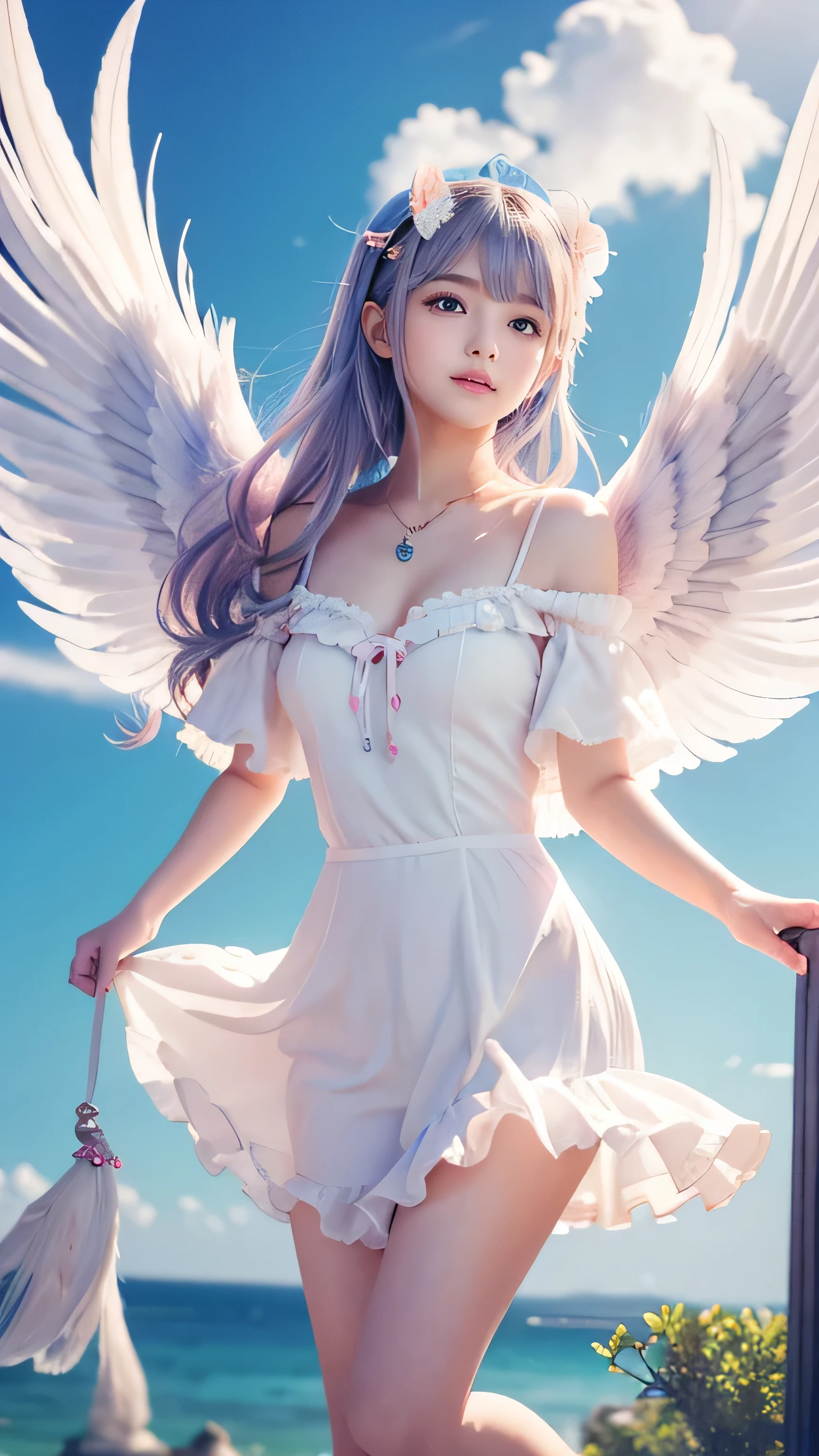 **Prompt:** Create an ultra-realistic 8K resolution image of a Harpy reimagined as the ultimate moe character, while retaining the iconic features of the mythical creature. The Harpy’s avian traits are delicately incorporated into her appearance, making her an irresistibly cute and endearing figure. Her face is soft and youthful, with large, sparkling eyes that exude innocence and curiosity. Her cheeks are slightly flushed, adding to her charm, and her small mouth is set in a sweet, playful smile.
Her hair is long and silky, with feathery tips that flutter with every movement, resembling the soft plumage of a bird. The hair color is a pastel shade, adding a whimsical touch to her appearance. She wears a frilly, pastel-colored outfit that combines elements of traditional moe fashion with avian details. The top has ruffled sleeves that resemble delicate wings, and her skirt is layered with feather-like patterns that sway as she moves.
Her arms and legs are adorned with soft, downy feathers that are both cute and cuddly, enhancing her bird-like qualities. She has small, delicate wings that flutter behind her, adding to her overall cuteness. Her feet are adorned with cute, claw-like boots that are both practical and adorable, perfectly complementing her overall aesthetic.
The background is a dreamy, pastel-colored world with floating clouds and gentle breezes, creating a serene and magical atmosphere that perfectly suits her moe persona. The image captures the essence of a Harpy as an irresistibly cute and charming moe character, blending myth and moe culture in a delightful and visually appealing way.