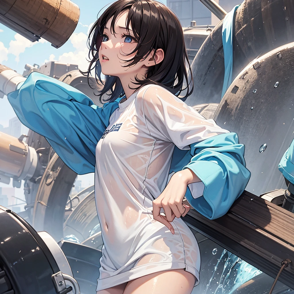 shirt　Sweat　Get wet　beautiful