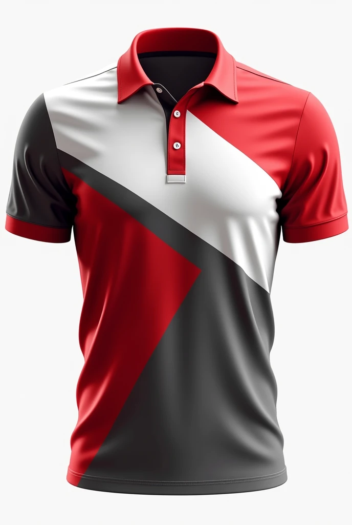 red white gray polo jersey design front and back