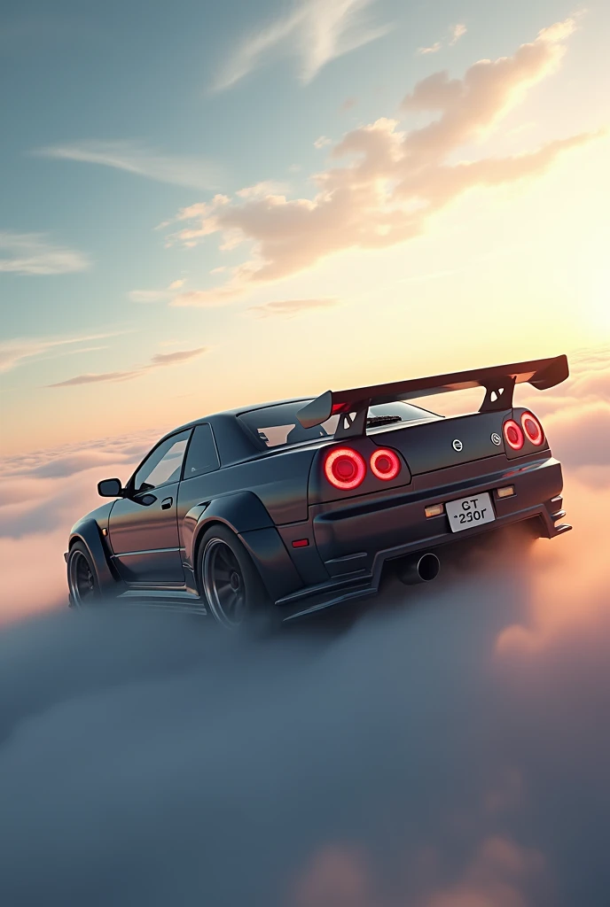 Nissan gtr r34 in the sky jdm