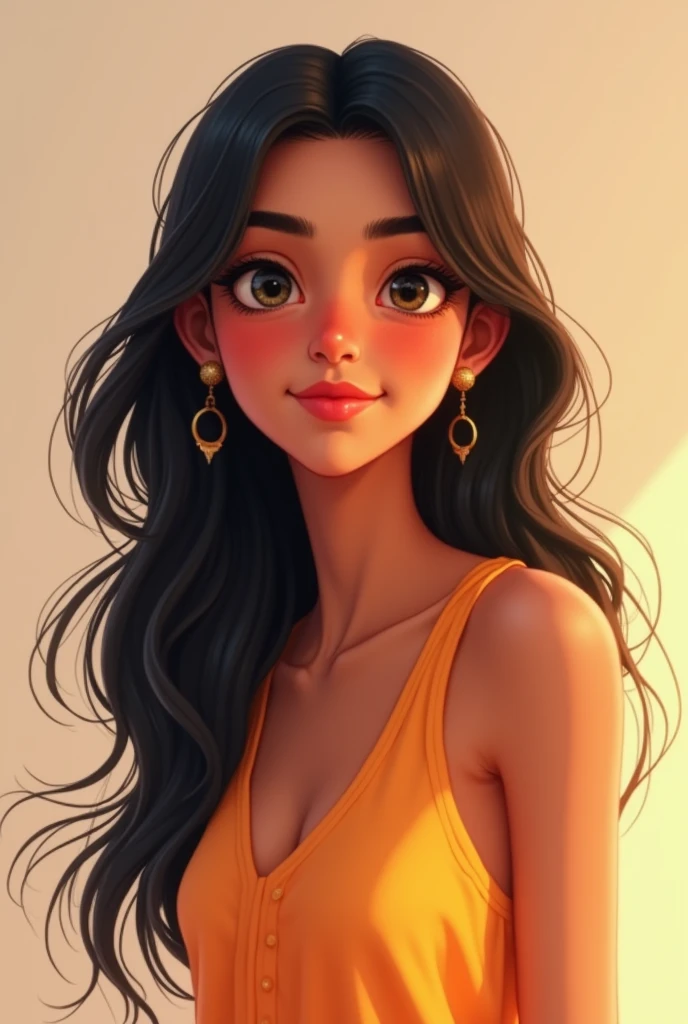 indian shine and bright skin teen girl full body
for my animation character