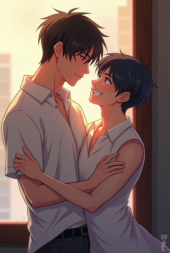 [yaoi]KENZO [Chico] I look at the little nervous Ren [Chico]and smiled widely, bringing his face even closer... They were so close now that she felt his breath against her own face and felt Ren shudder in her embrace.* 

*Ren was just adorable... Her adorable little body was completely glued to his and her nerves were making him even more precious...*