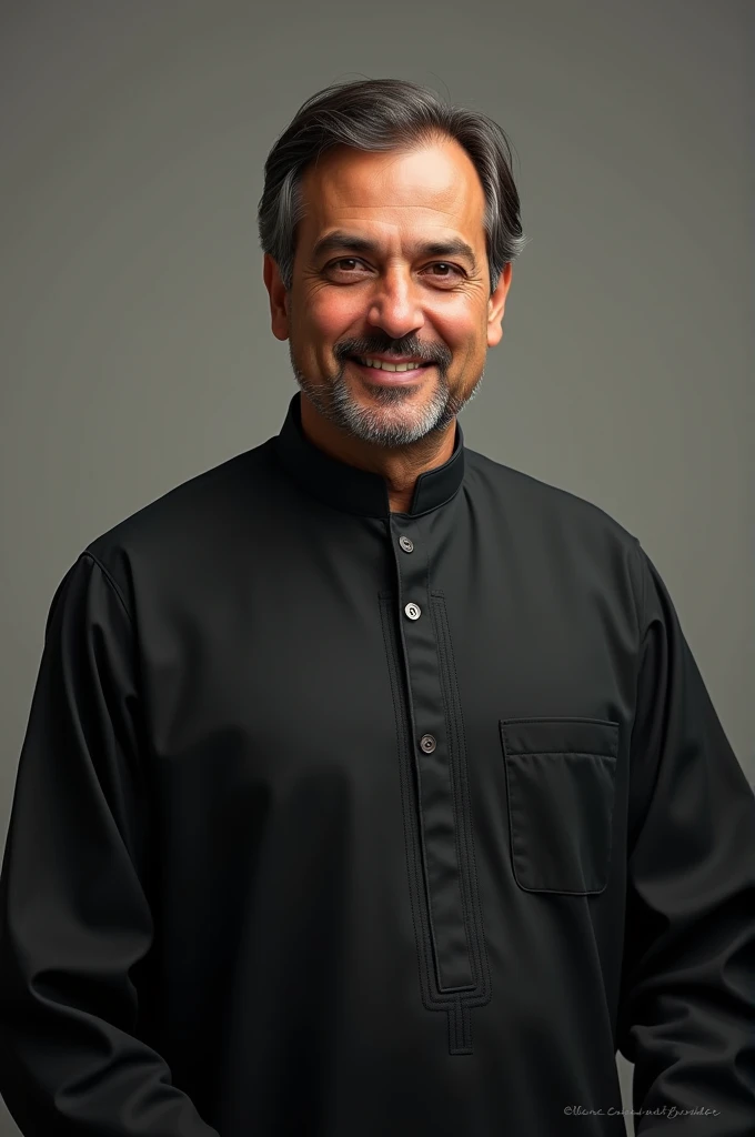 Dr Younus in black panjabi