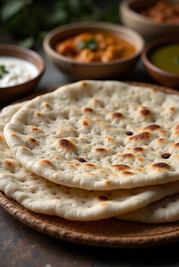 Ethiopian Injera - A sourdough flatbread with a slightly spongy texture, traditionally served with various stews and curries.