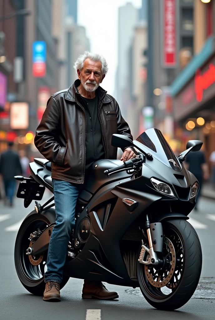 A elder buying his dream bike modified devil
hayabusa