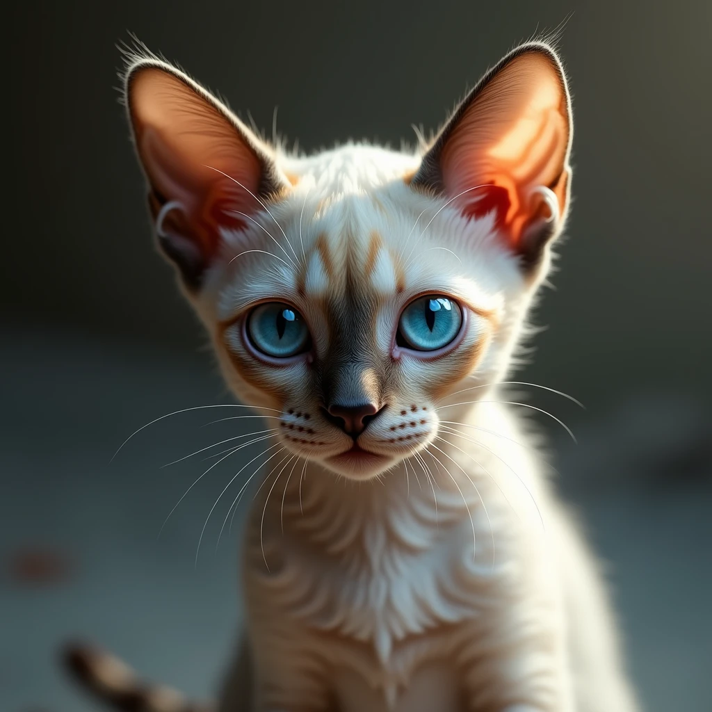 devon rex with blue eyes
