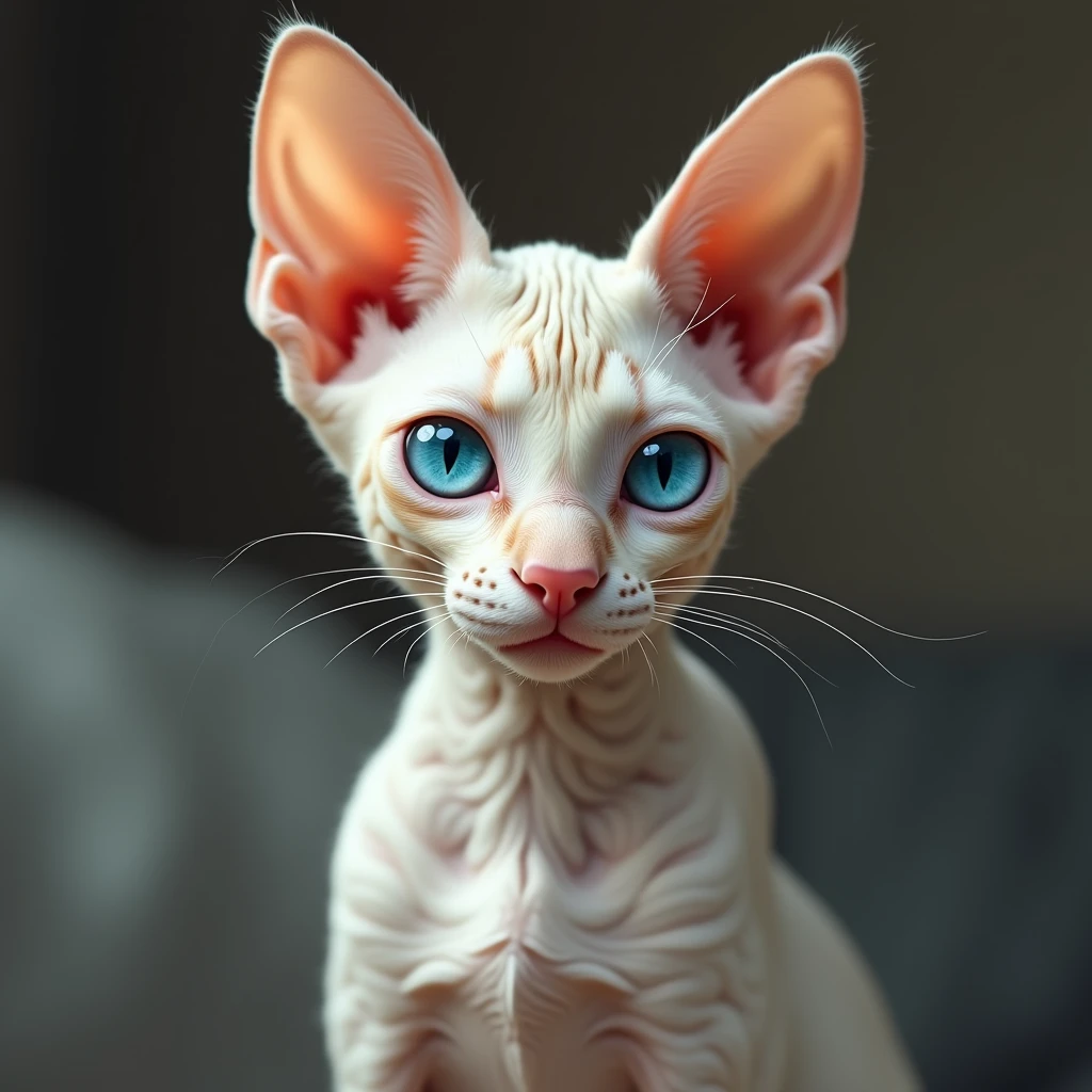 devon rex with blue eyes