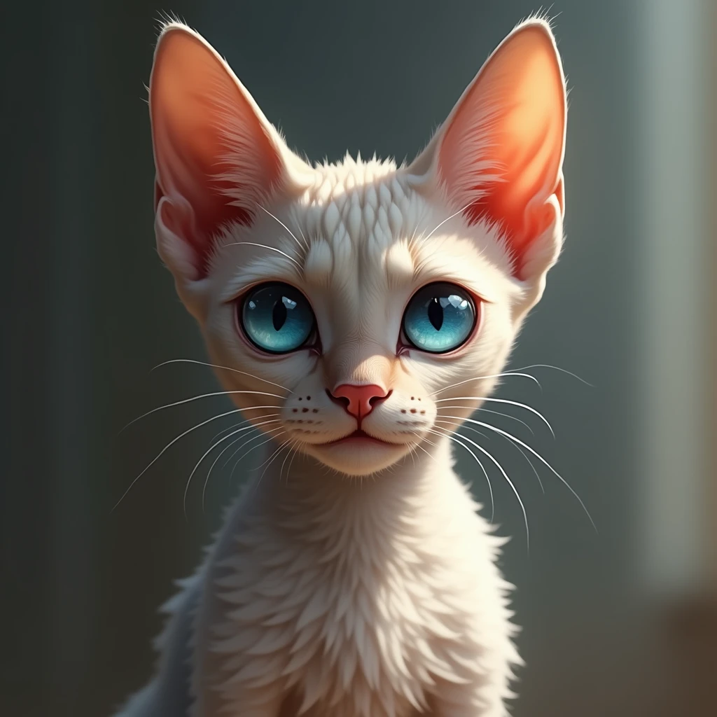 devon rex with blue eyes