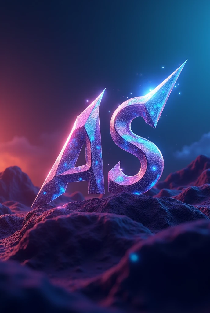 Create a wallpaper with alphabets A and S