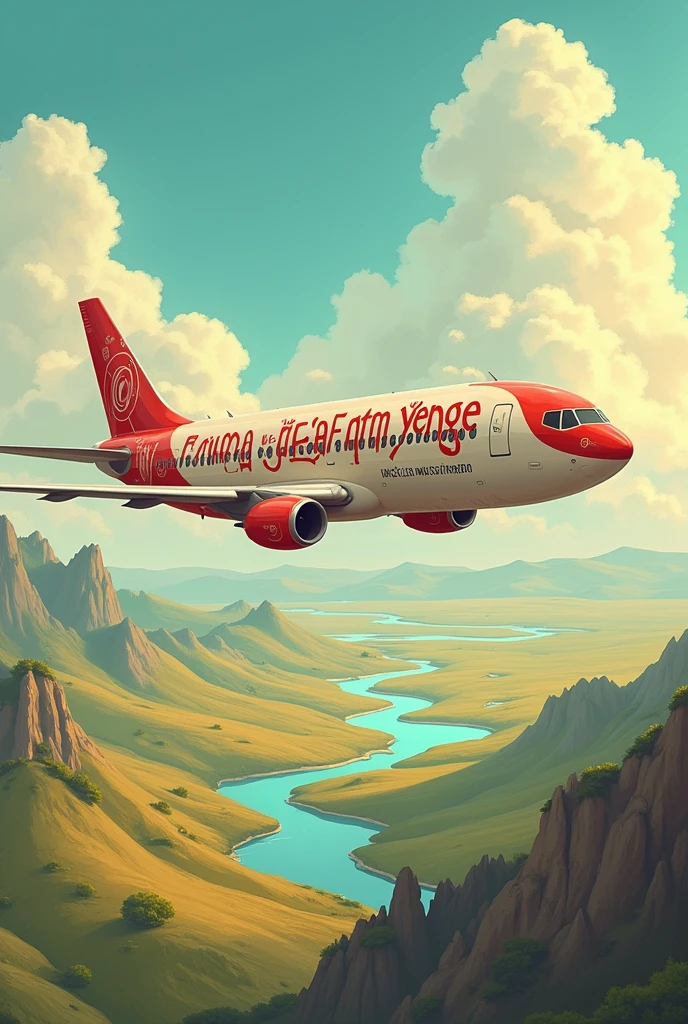 Can you draw on a plane that says Metin Amca ve Fatma Yenge