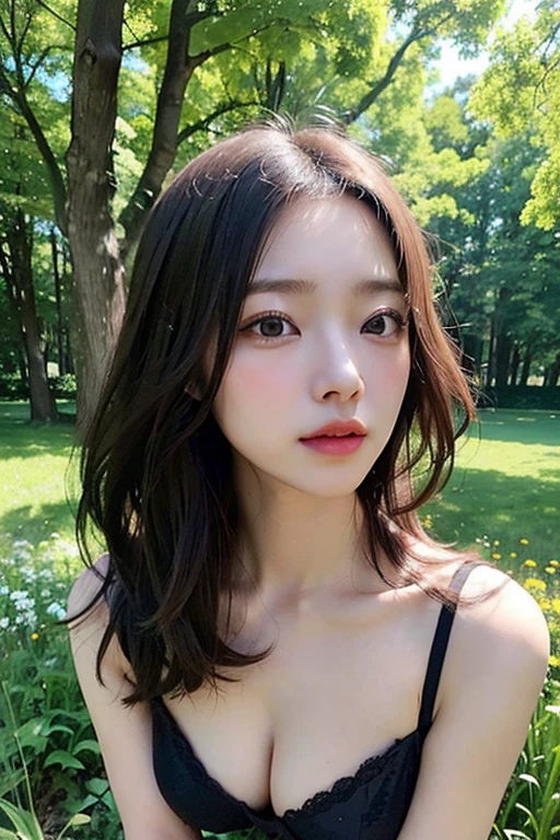 (((Exposing breasts 1.6))),(((Exposing breasts 1.6))),(((Exposing breasts 1.6))),masterpiece, Highest quality, 8k, Absurd, Beautiful medium long bob hair,Woman in her late 20s, That shy expression is cute, (Sensual Style),((Seven episodes were filmed.................1.4)), (Nude 1.5), No makeup, The near road and the far road, Written boundary depth, Surreal, High resolution, photograph, Sharp focus, Face lamp, Dynamic Lighting, highest detailed, ,Extreme detaileds、Super detaileded、detailed、Real Skin、elegant features、Positive and optimistic、(The background is a colorful flower field)