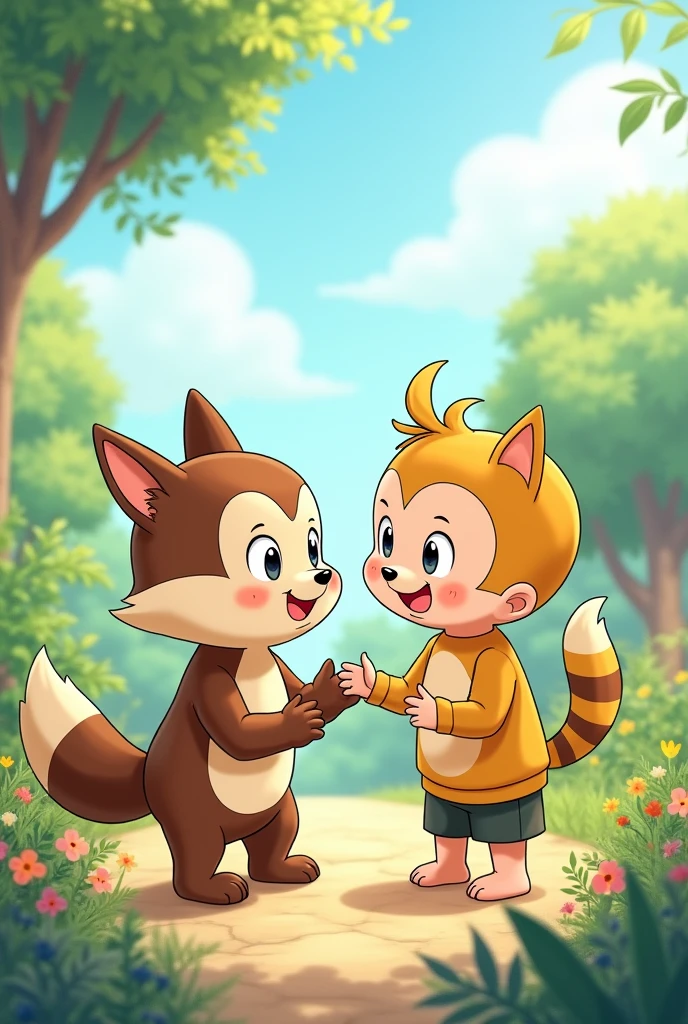 Pippo with nobita
