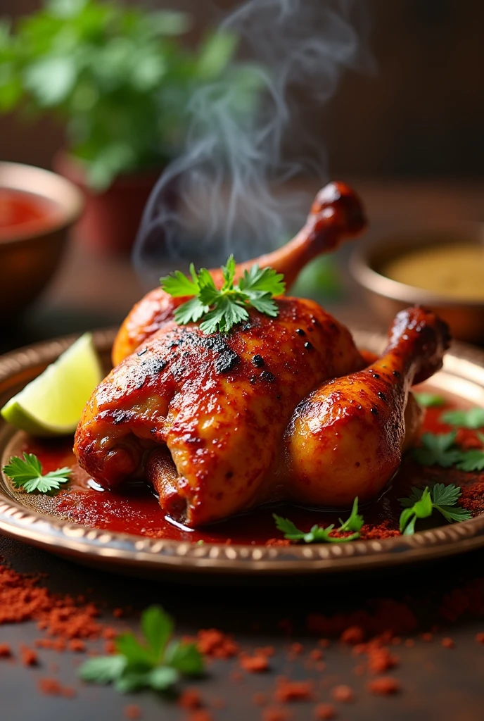Create a unique chicken tandoori image