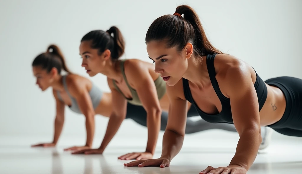 Can you generate women triceps push up images