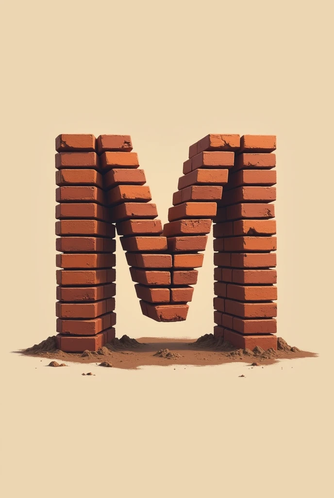 For a company building clay bricks in congo brazzaville generate a logo. The company's name is Mabrique. Design the word Mabrique as a brick wall.