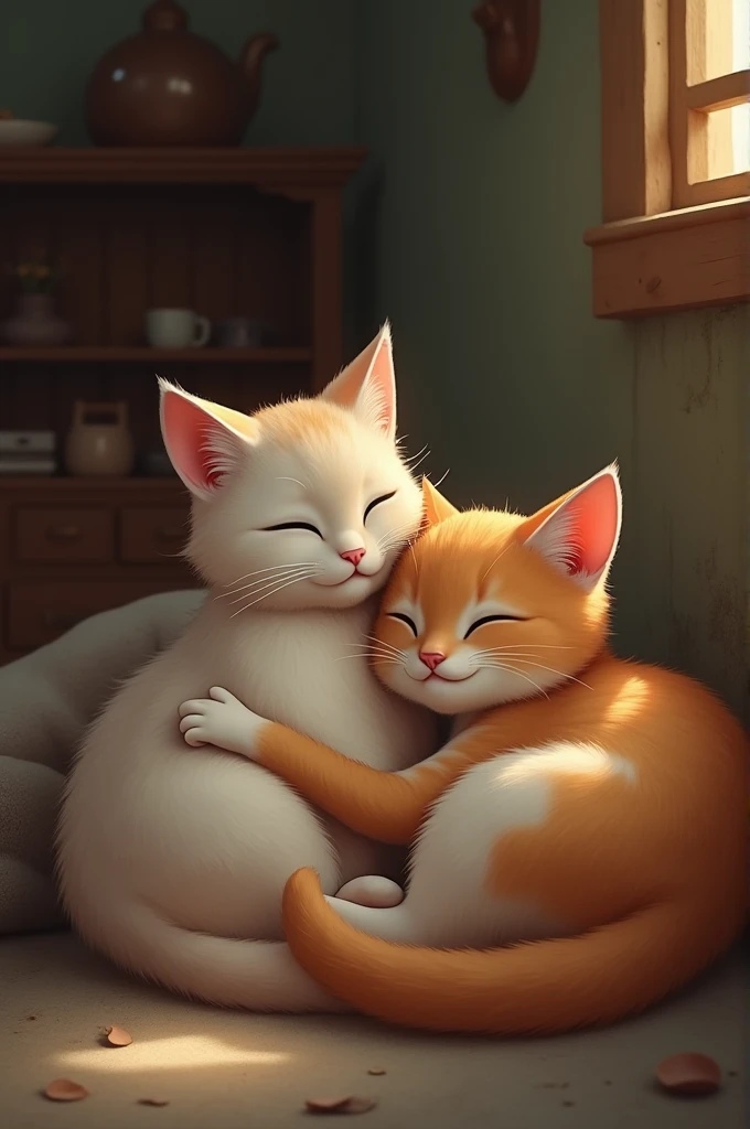 Cats are quiet, soft, and sweet,
They purr and curl up at your feet.