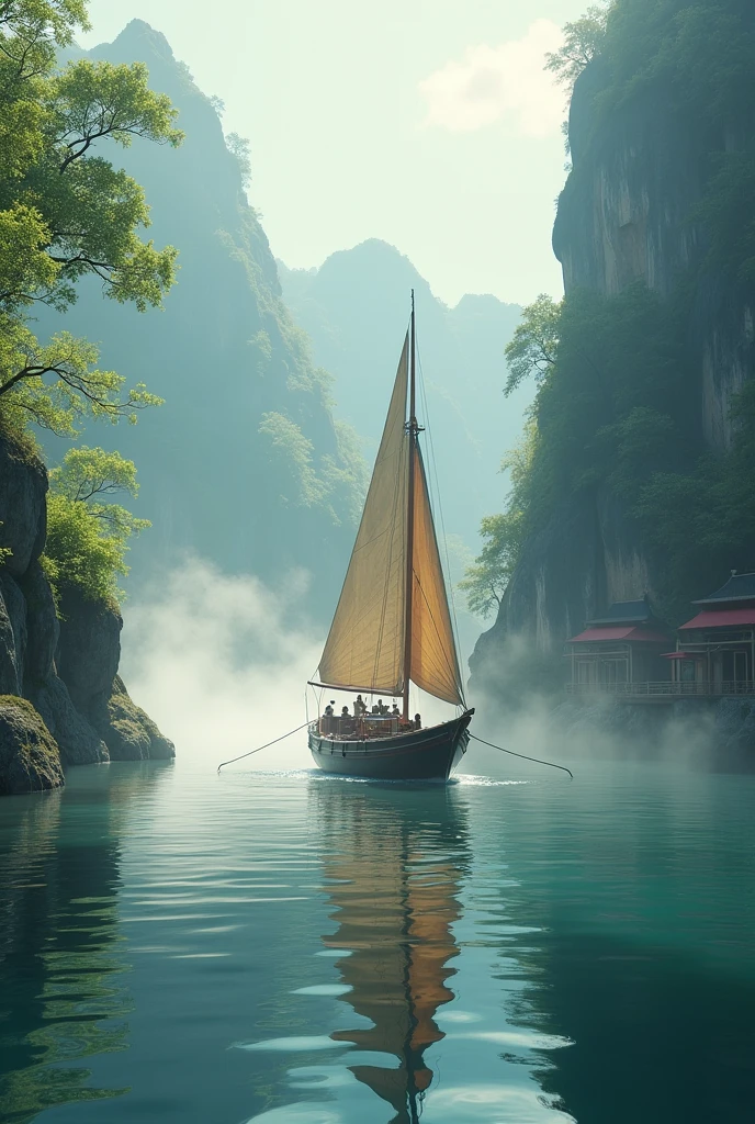 Steam and sailboat, and bedrooms for 5 people