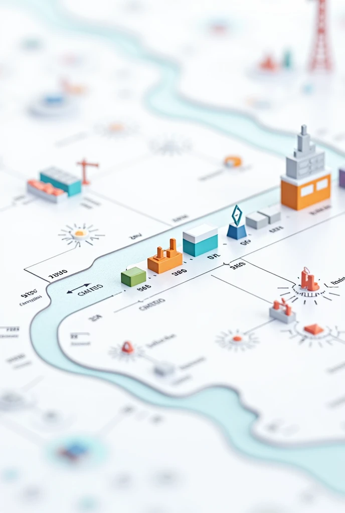 A project timeline showing resource allocation.