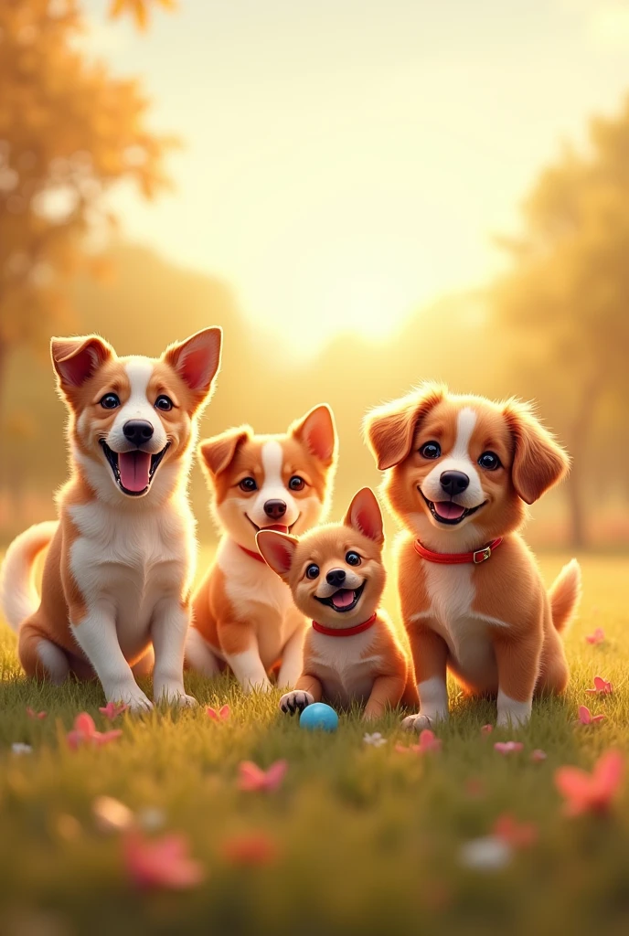 Dogs are loyal, brave, and strong,  
They bark and wag their tails all day long.  
They love to run, they love to play,  
They’ll be your friend in every way.