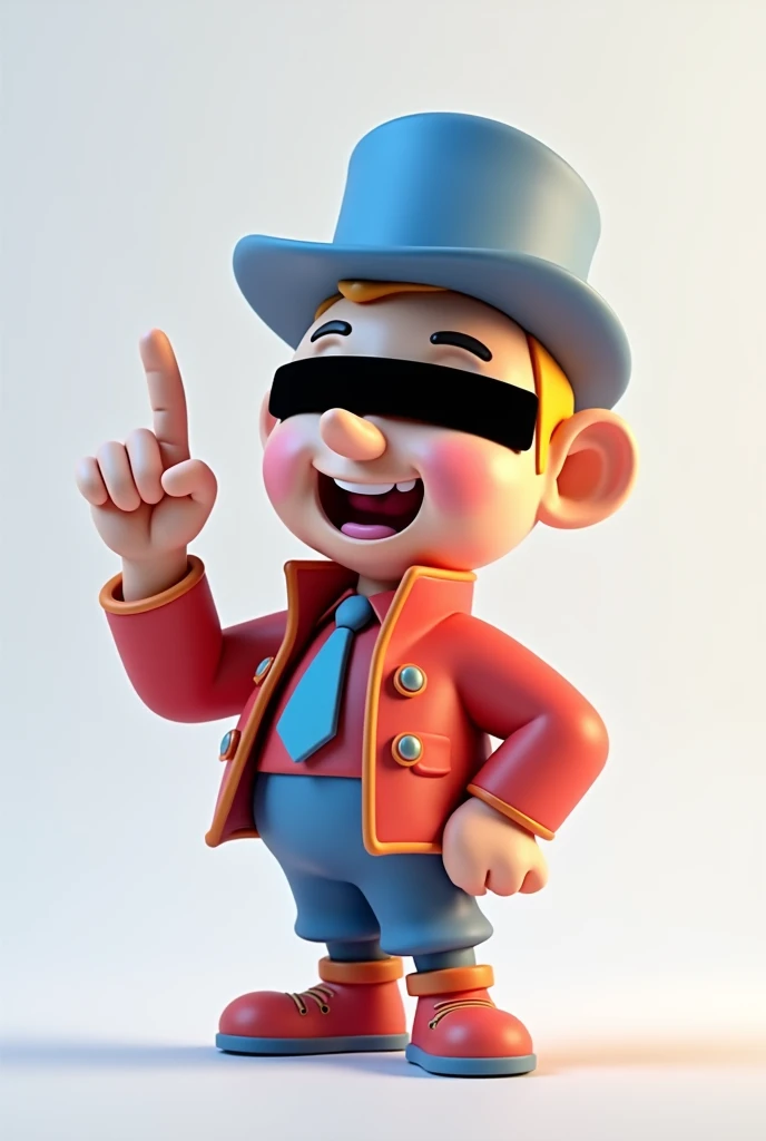 logo: text: CEMAL COMEDY man with censored face pointing finger up 3D