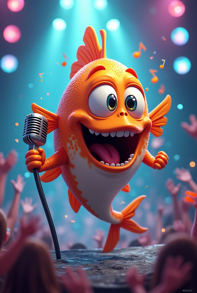 Fish microphone rap