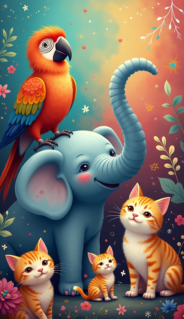 Birds, elephants, cats are all very unique. Look at your color. How cute is this way of life.