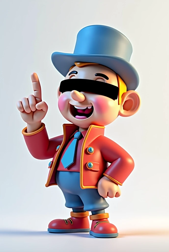 logo: text: CEMAL COMEDY man with censored face pointing finger up 3D