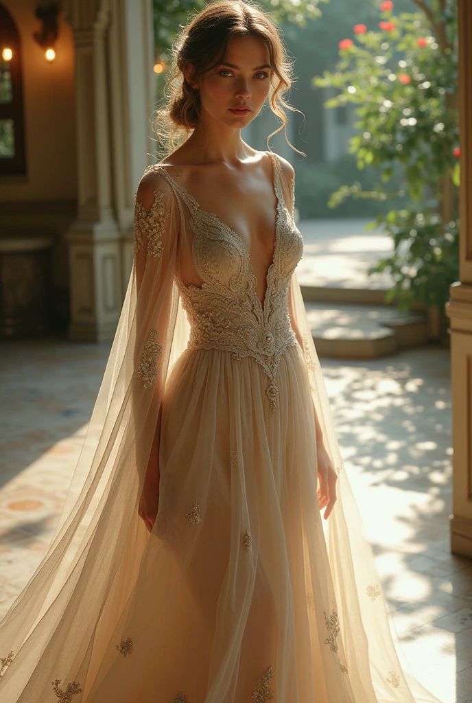 Beautiful woman in a beautiful dress