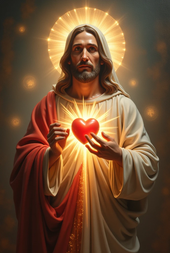 (photorealism:1.2) chaste heart of saint Joseph, sacred heart of Jesus, immaculate heart of Mary,  divine mercy 