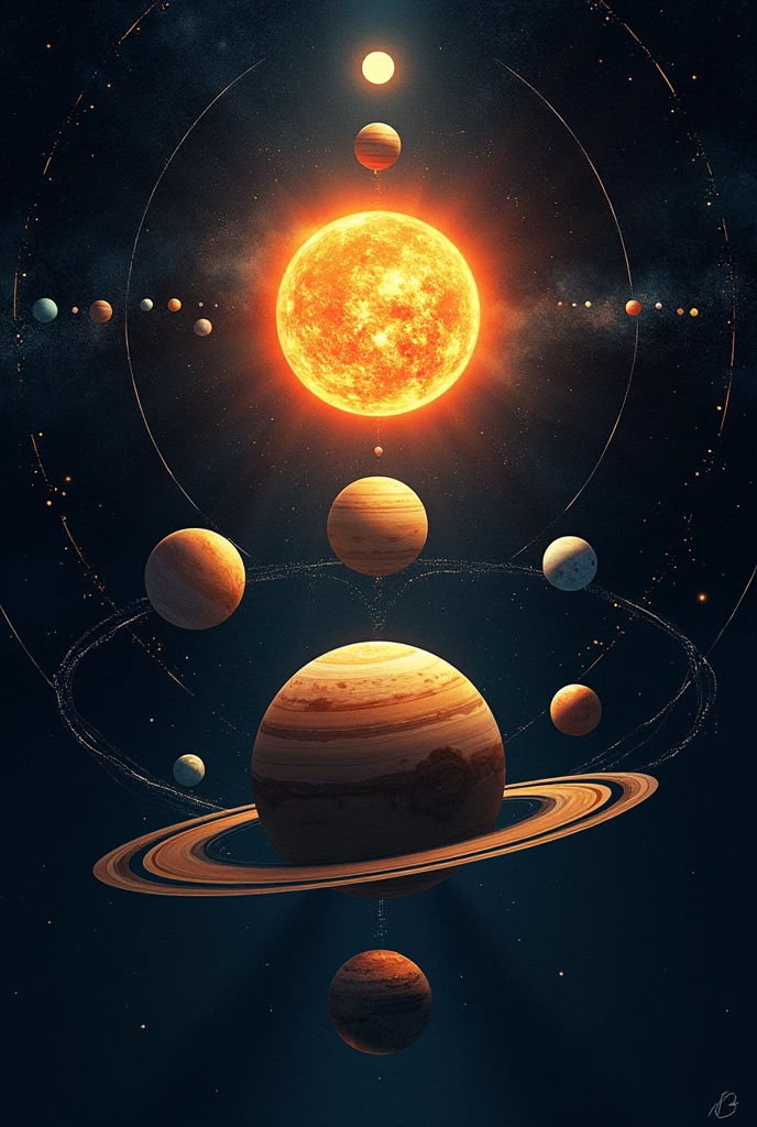 Illustration of holarchy in terms of solar system