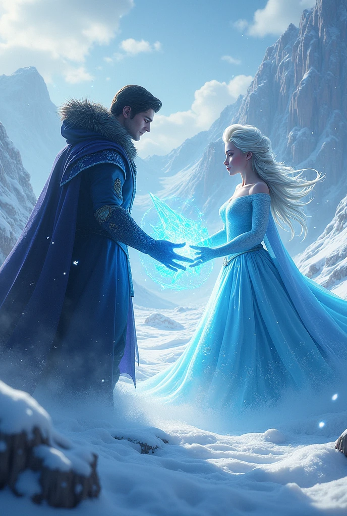 I want to be a hero who can freeze everything i want and when i touch something i wanna it frozen like a frozen elsa and i need a boy version and i need a evil as well who has ability