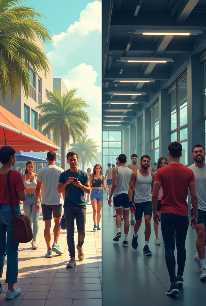 Normal people vs  gym people 