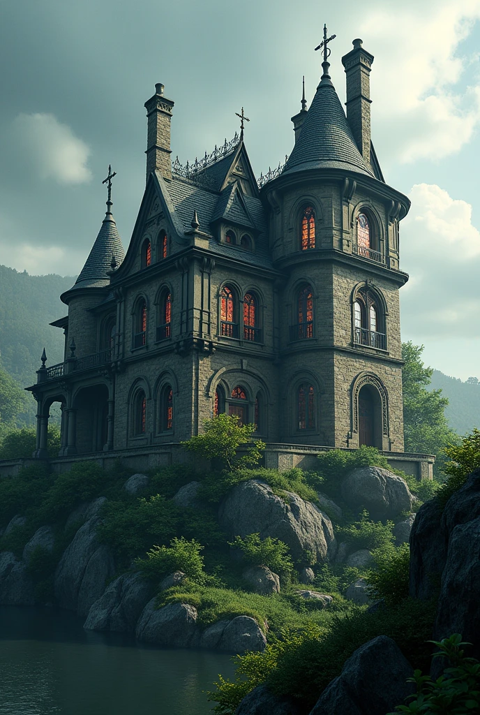 Dramatic , realistic , cinematic , images a house
