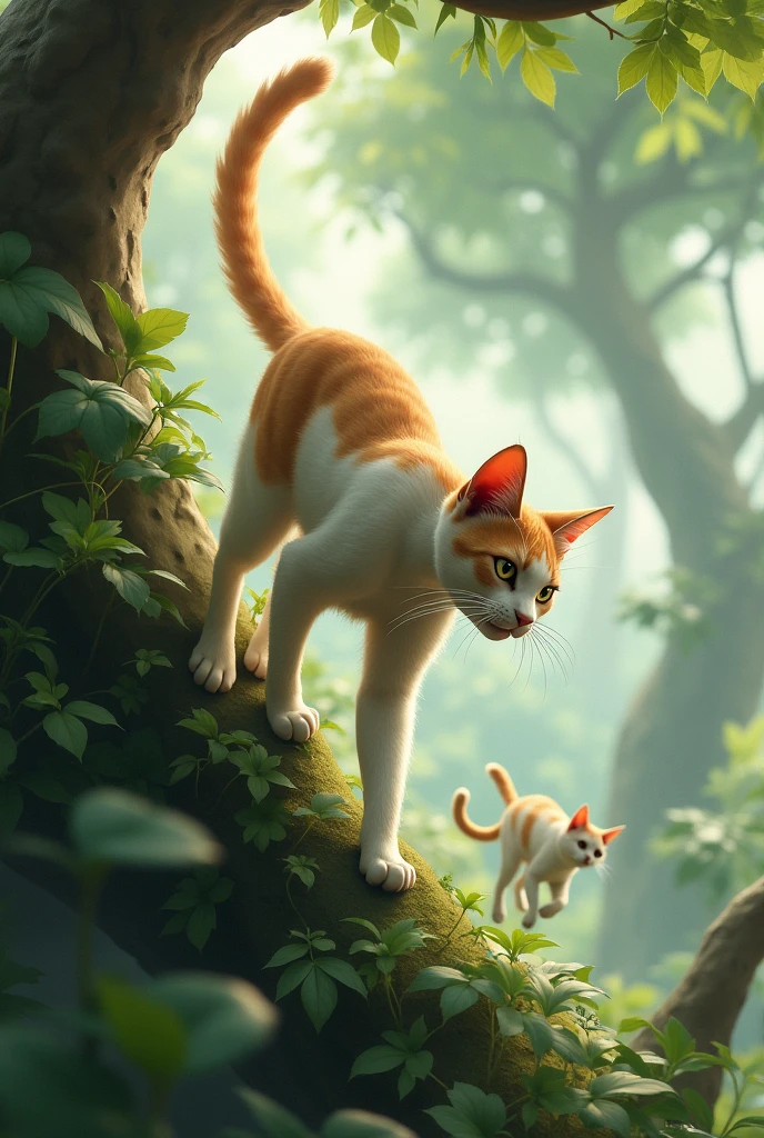 Cats are graceful, they move with ease,
Climbing trees or catching the breeze.
They love to hide and then surprise,
With twinkling tails and curious eyes.
