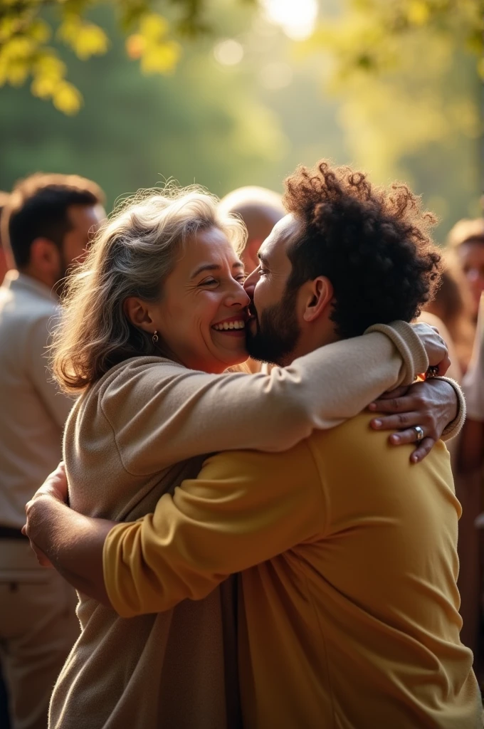 Create video of people hugging