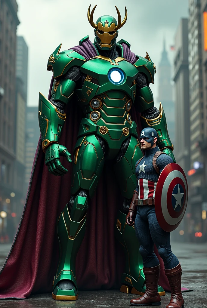 Iron man convert doctor doom with captain America (stive)