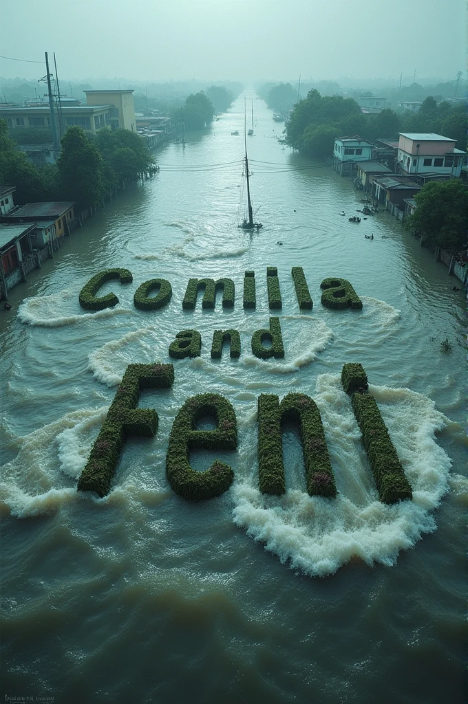Comilla and Feni written in flood waters