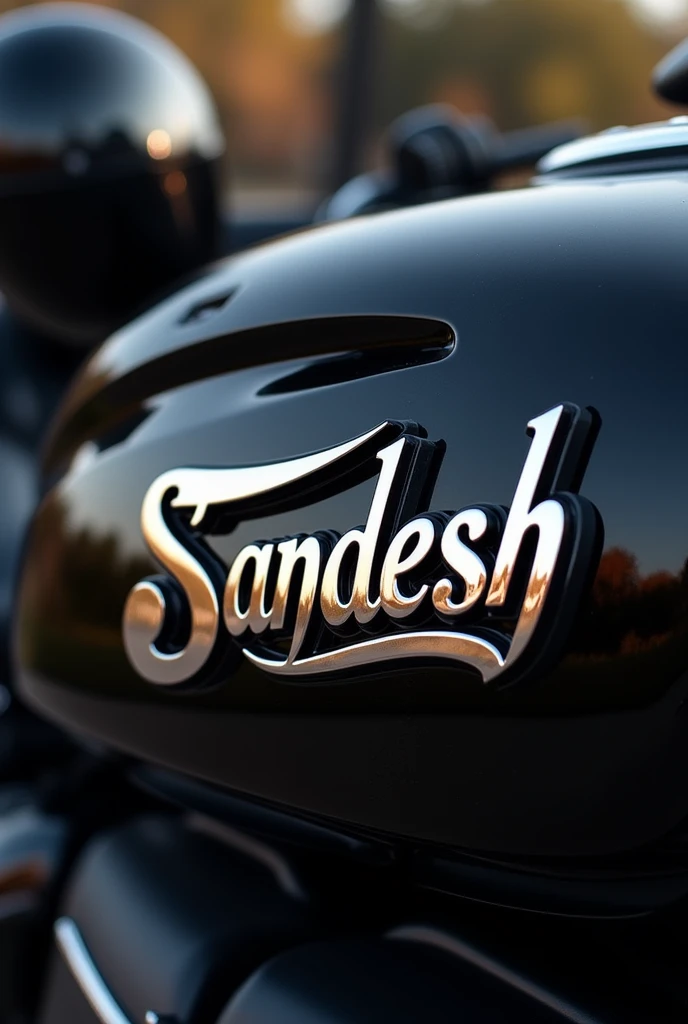 Chaudhary Sandesh bollet bike name plate