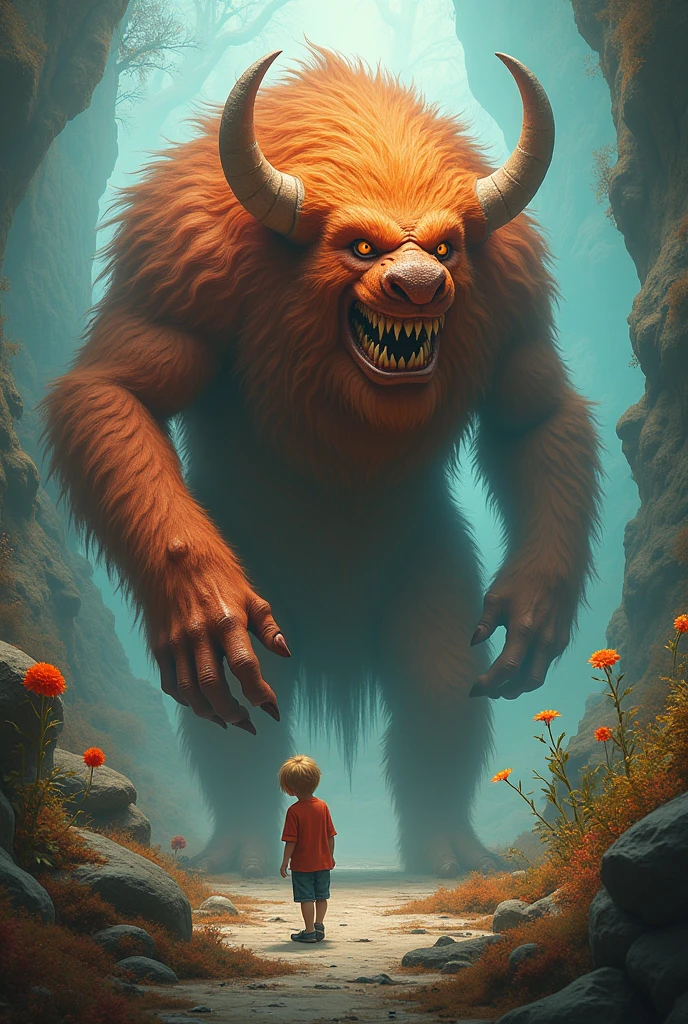 Gog with boy