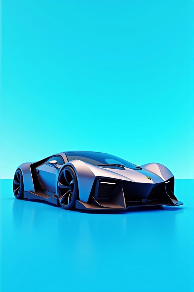 Created  a Lamborghini background sky blue 
