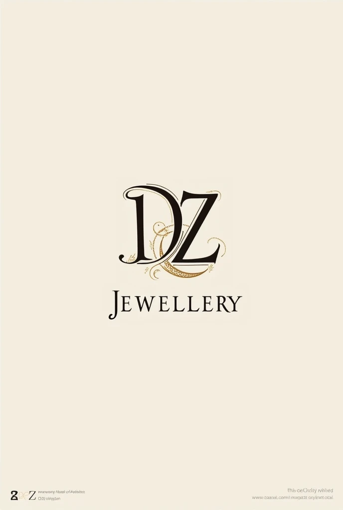 Design me a realistic  logo name of DZ Jewellery 