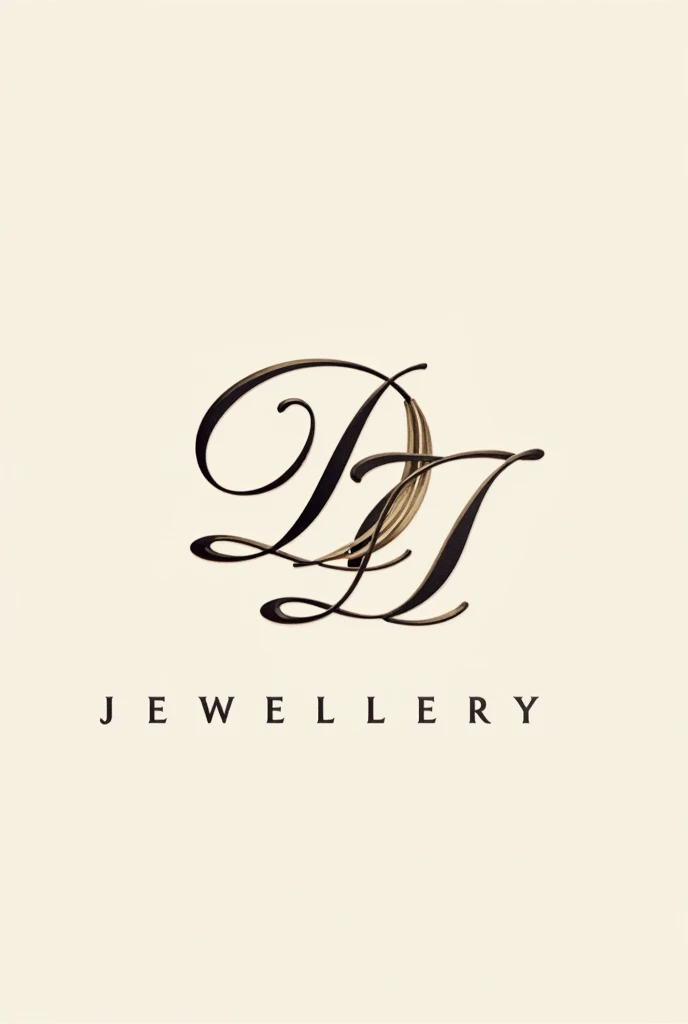 Design me a realistic logo name of DZ Jewellery
