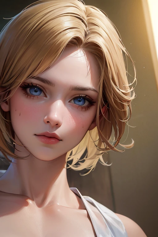 (masterpiece: 1.2, highest quality), Realistic, (Realistic Picture, Intricate details, Depth of written boundary), highest quality, masterpiece, Very detailed, Semi Realistic, 1 girl, Mature Woman, 2, Blonde Short Hair, The left eye is covered with hair, blue eyes, King's Clothes, Red Cape, Slim figure, A crown made of precious gold, Document reading and markup, Goose hair pen, Office Table, Soft bench