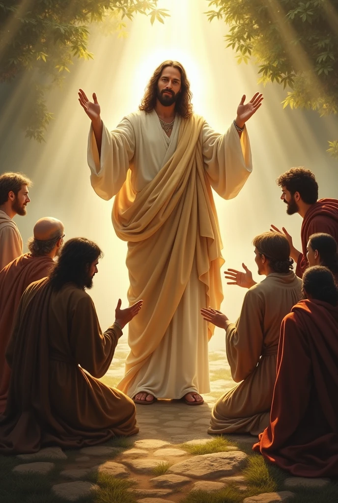 Jesus blessing sinners